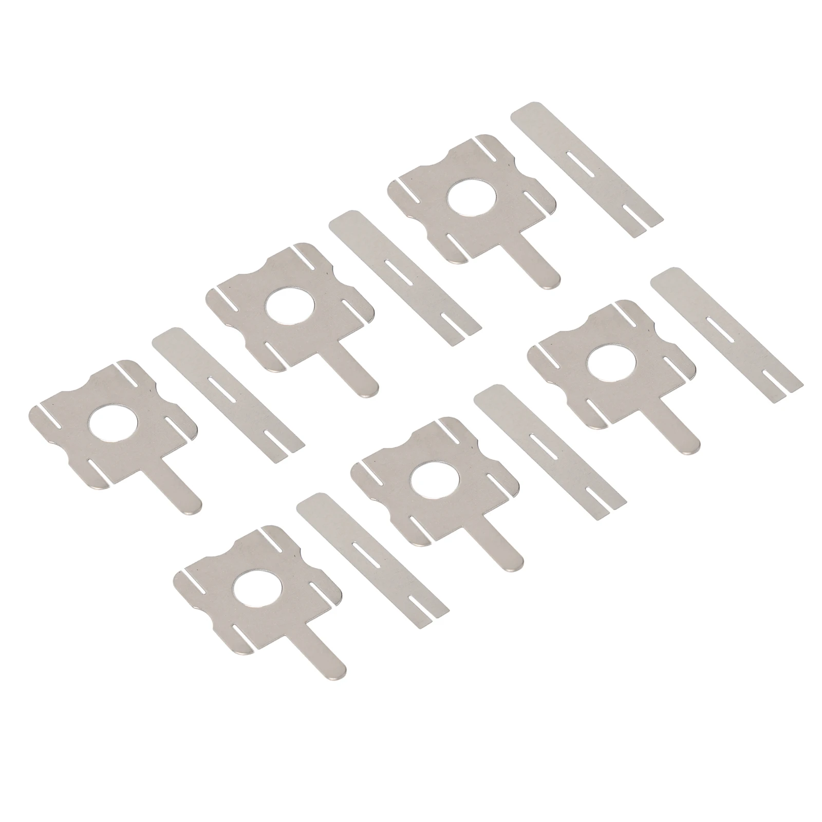 Practical Yshaped Nickel Strip Y-shaped Nickel Strip Nickel-Plated Steel Power Tools Silver 26*22mm 5 Set(30PCS) Low Resistivity