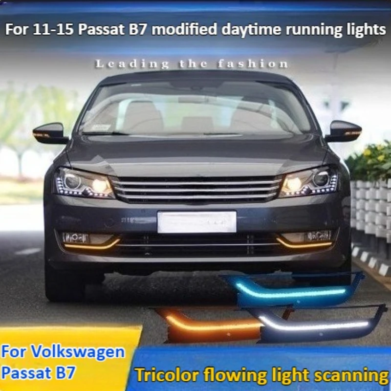 

Led Daytime Running Light Front Fog Lamp Dymanic Turn Signal Light Accessories For Volkswagen Passat B7 2011 2012 2013 2014 2015