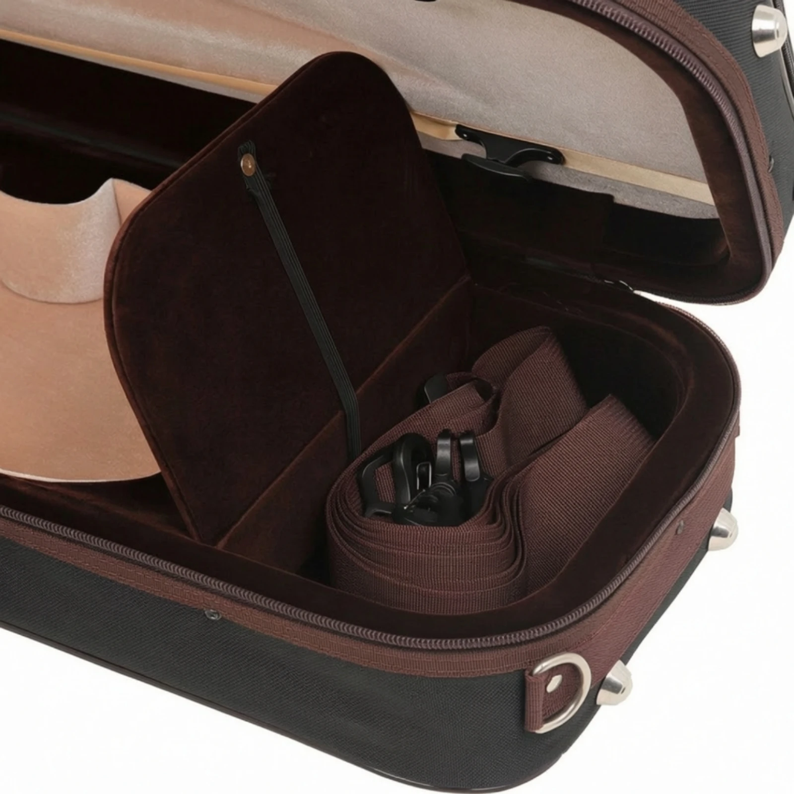 Violin Case Shielded Violin Case with Humidity Meter Hygrometer Long-Lasting Cushioned-Lined for Violinists, Travel