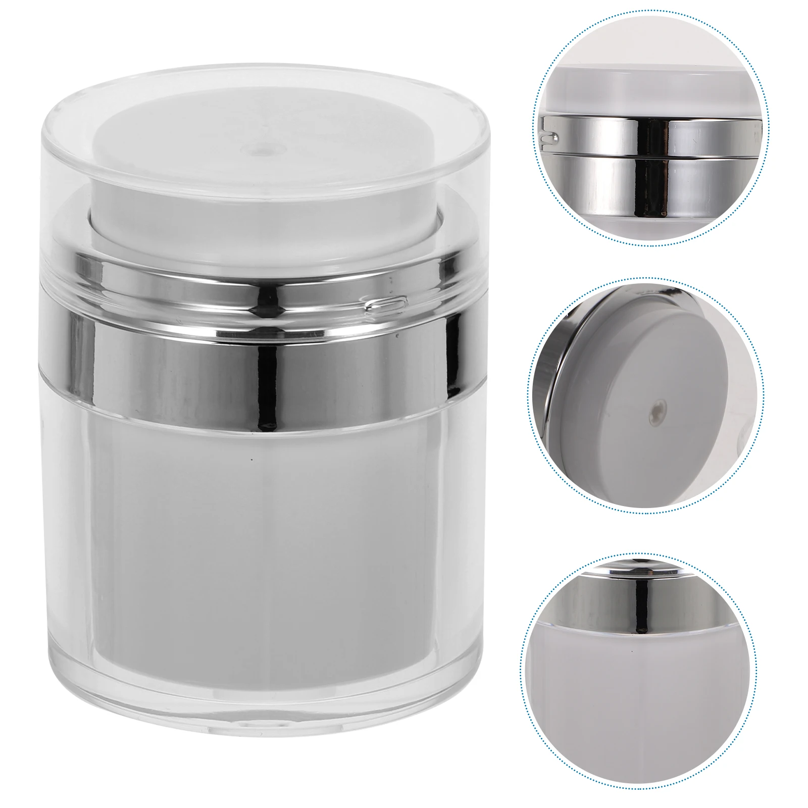 

2pcs Airless Bottle Cream Sub Bottles PP Material Vacuum Pump Travel Cream Bottles Size Cosmetics Storage Solution