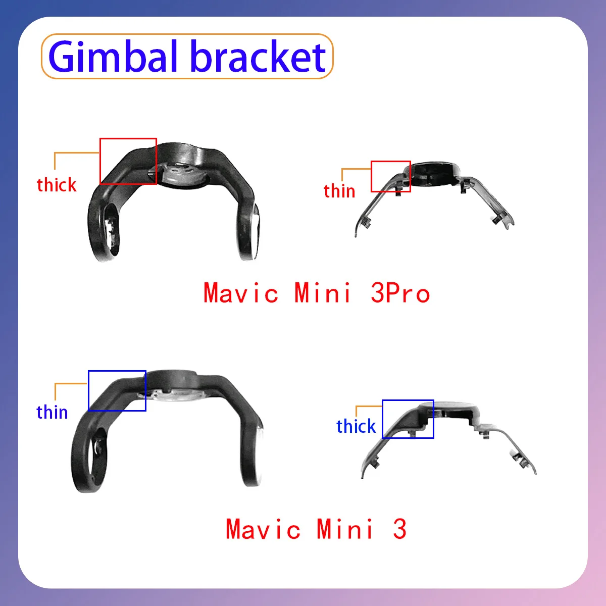 

Original Mini3 Mini3pro/4PRO gimbal lower bracket cover plate for stable support, suitable for DJI drone Mini series accessories