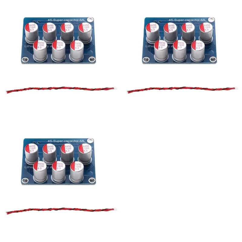 Efficient 3X 4S 6A Active Equalizer Lifepo4 Li- Lithium Battery Balancer Energy Transfer Balancing Board For 4 Strings 12V