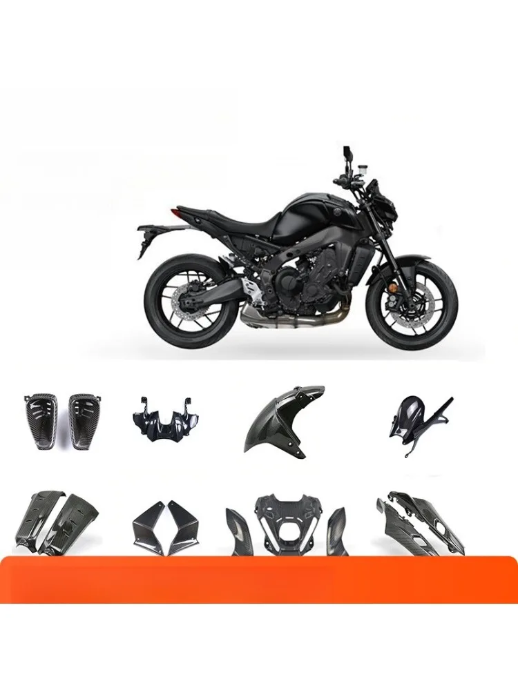 MT09 SP 오토바이 개조 카본 파이버 쉘 풀세트 고정 윈드 윙 머드 펜더