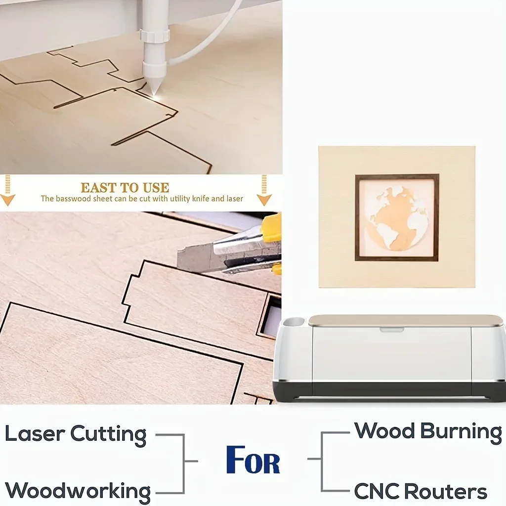 12-حزمة 30x30 سنتيمتر/20x30 سنتيمتر الزيزفون صفائح رقيقة الخشب الرقائقي البلسا لوحات الخشب للحرف اليدوية القطع بالليزر حرق الخشب والرسم