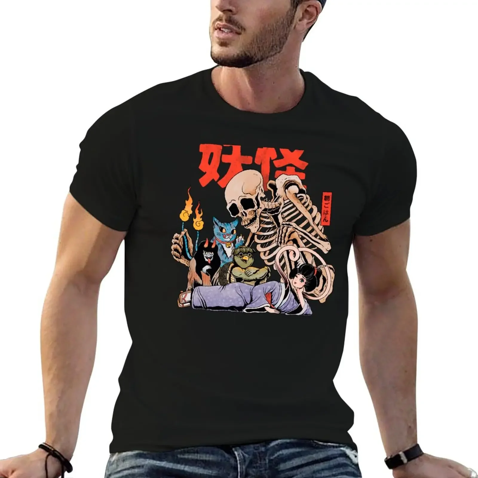 Yokai club T-Shirt plus sizes cute clothes sweat shirts, men