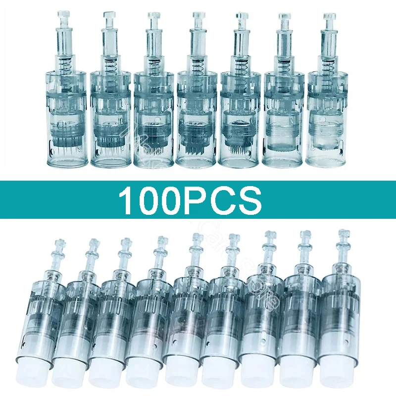 100pcs Tattoo Cartridges Professional Bayonet Cartridge Replacement for Dr. Pen M8 Machine