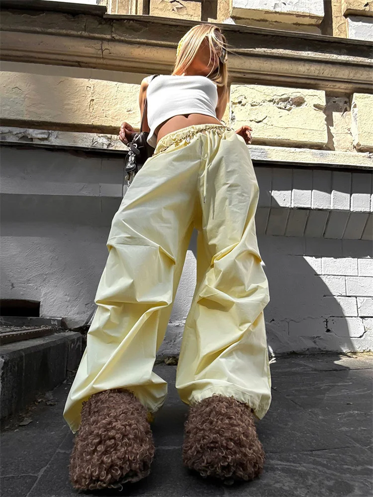 

Tossy Fashion Lace-Up Commute Trousers For Women High Waist Slim Patchwork Autumn 2025 New Drawstring Solid Casual Women's Pants