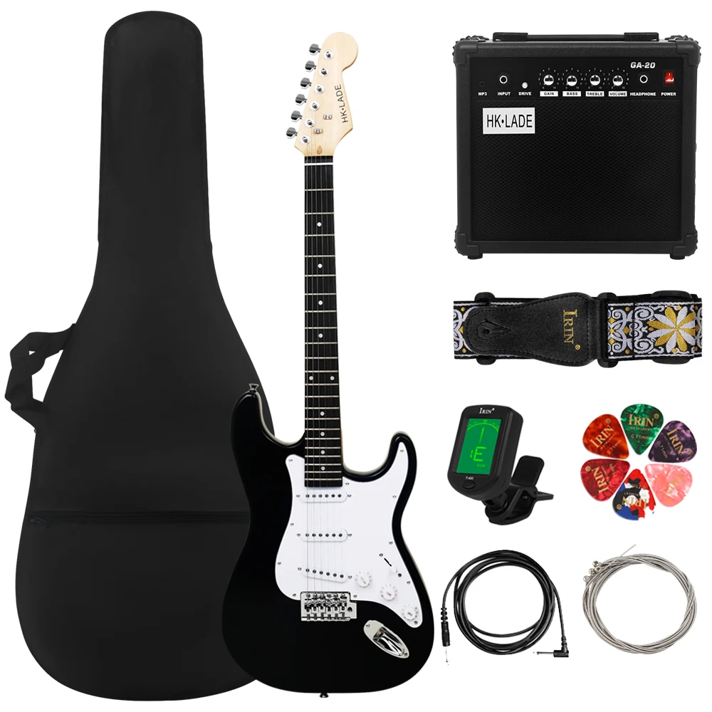 

HK·LADE 39 Inch 6 Strings Electric Guitar 22 Frets Maple Body Rosewood Fingerboard Guitarra With Amp Parts & Accessories