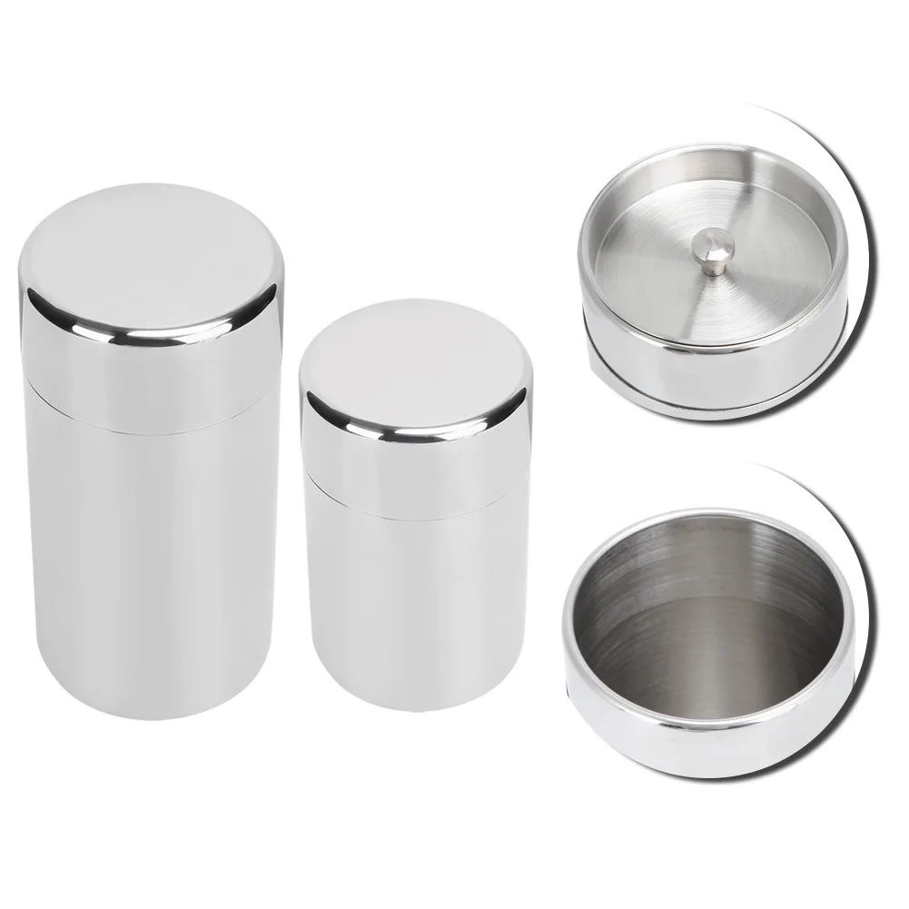 Portable 304 Stainless Steel Sealed Tea Leaf Storage Jar Canister Coffee Bean Container Tea Canister Tea Tin