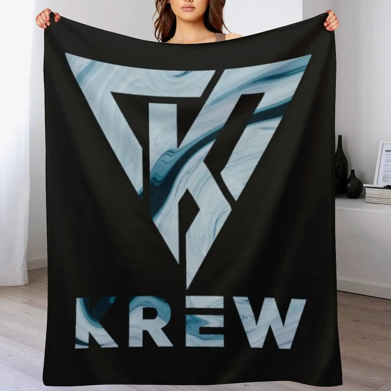 

Funneh And The Krew T-ShirtKrew Logo Throw Blanket Soft Plush Plaid Travel Softest Flannel Fabric Blankets