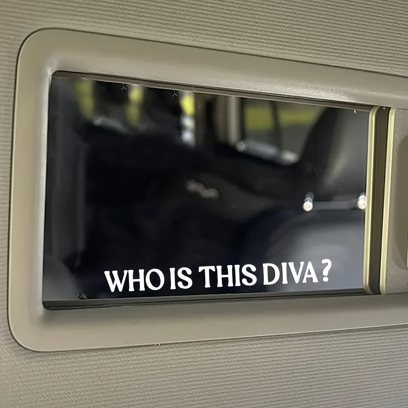 1 unidade de adesivo para carro com tema Diva, "Qual é esta Diva?" Decalque engraçado para personalização de carros