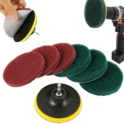 Car Electric Drill Brush Kit Electric Cleaning Brush Tool Polishing Pad Household Cleaning Tool for Bathroom Floor Tub