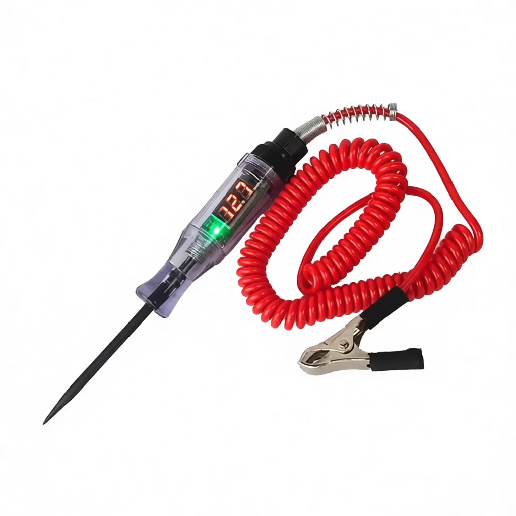 12V 24V Vehicle Circuit Tester Pen Digital Display LED Automotive Electrical Troubleshooting Tester Repair Device
