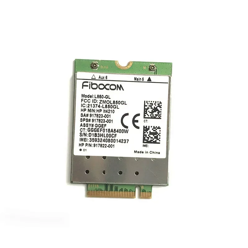 L850-GL LT4210 FDD-LTE TDD-LTE 4G Card 4G Module SPS #917823-001 For 430 440 455 5 0 G5 Notebook