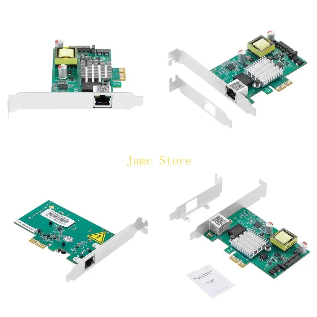 

LX0B 2,5 Гбит Сетевая карта PCI-Express к RJ45 POE Гигабитный Ethernet-адаптер 2,5Gbe