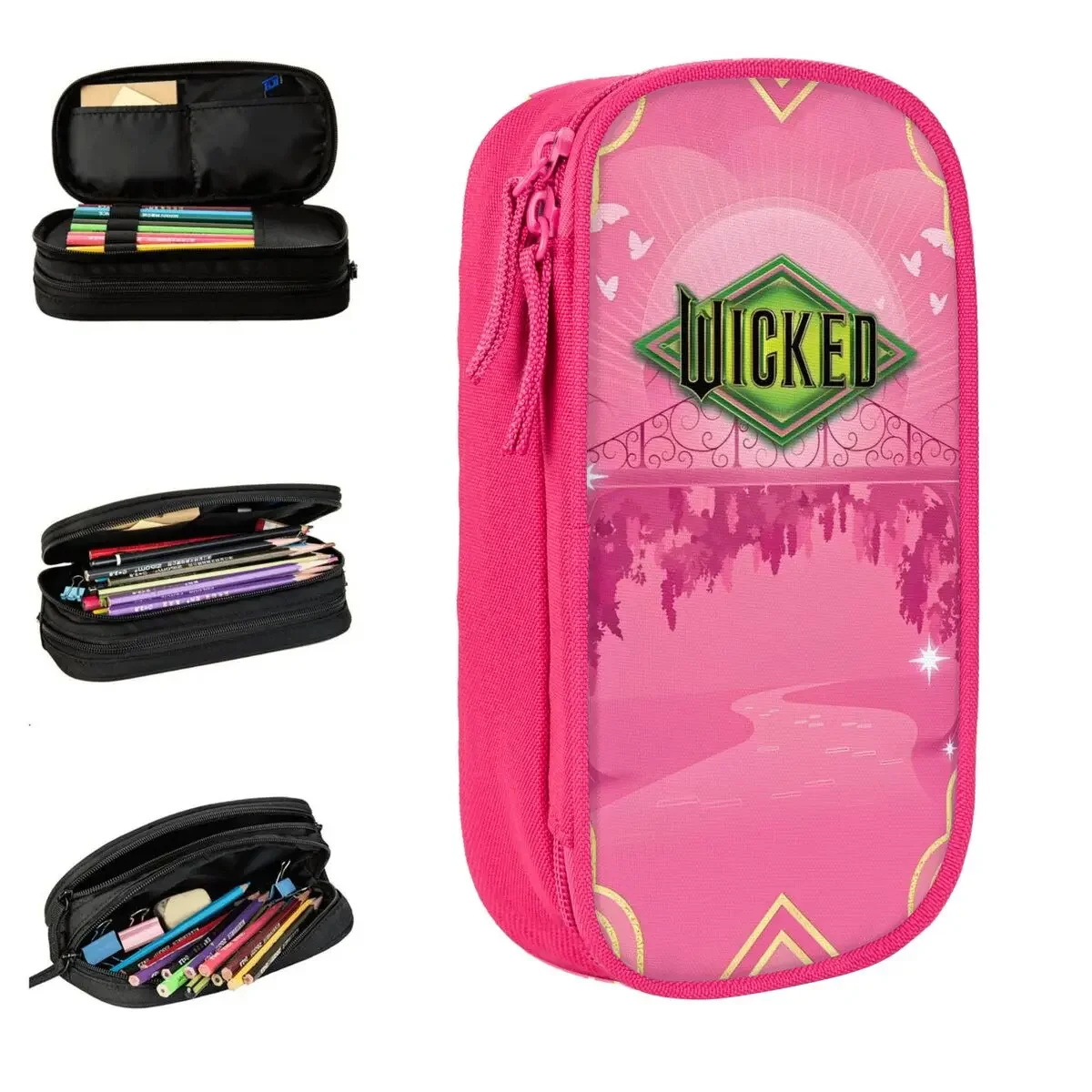 Wicked Musical Movie Pencil Case Fashion Pen Box Bags for Student Big Capacity School Supplies Gift Pencilcases