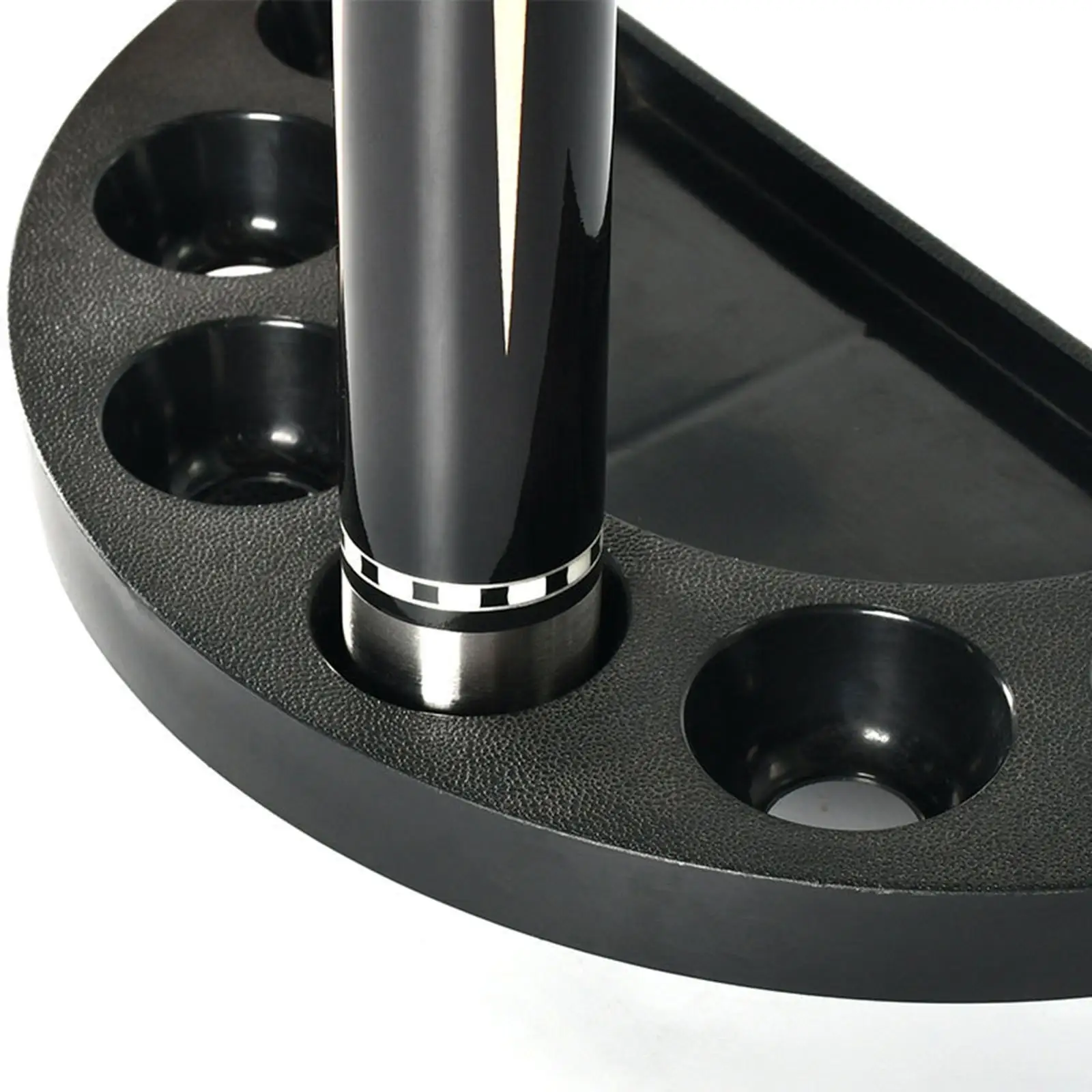 Wall Mount Pool Cue Rack Heavy Duty 6 Holes Traditional Pool Cue Stick Holder for Players Snooker Beginners Sports Game Room