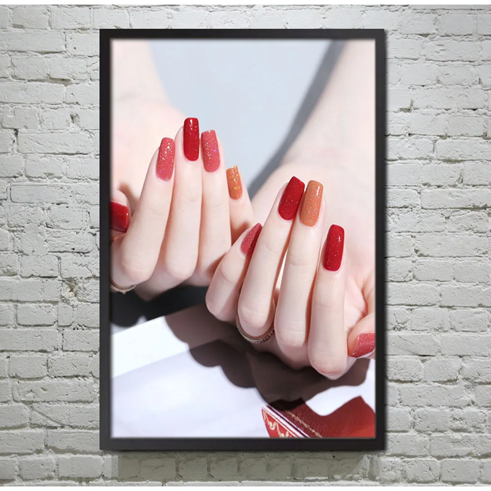 Nordic Nail Shop Beauty Salon Foot Manicure Posters Pictures Canvas Wall Art Home Decor Paintings for Living Room Decoration