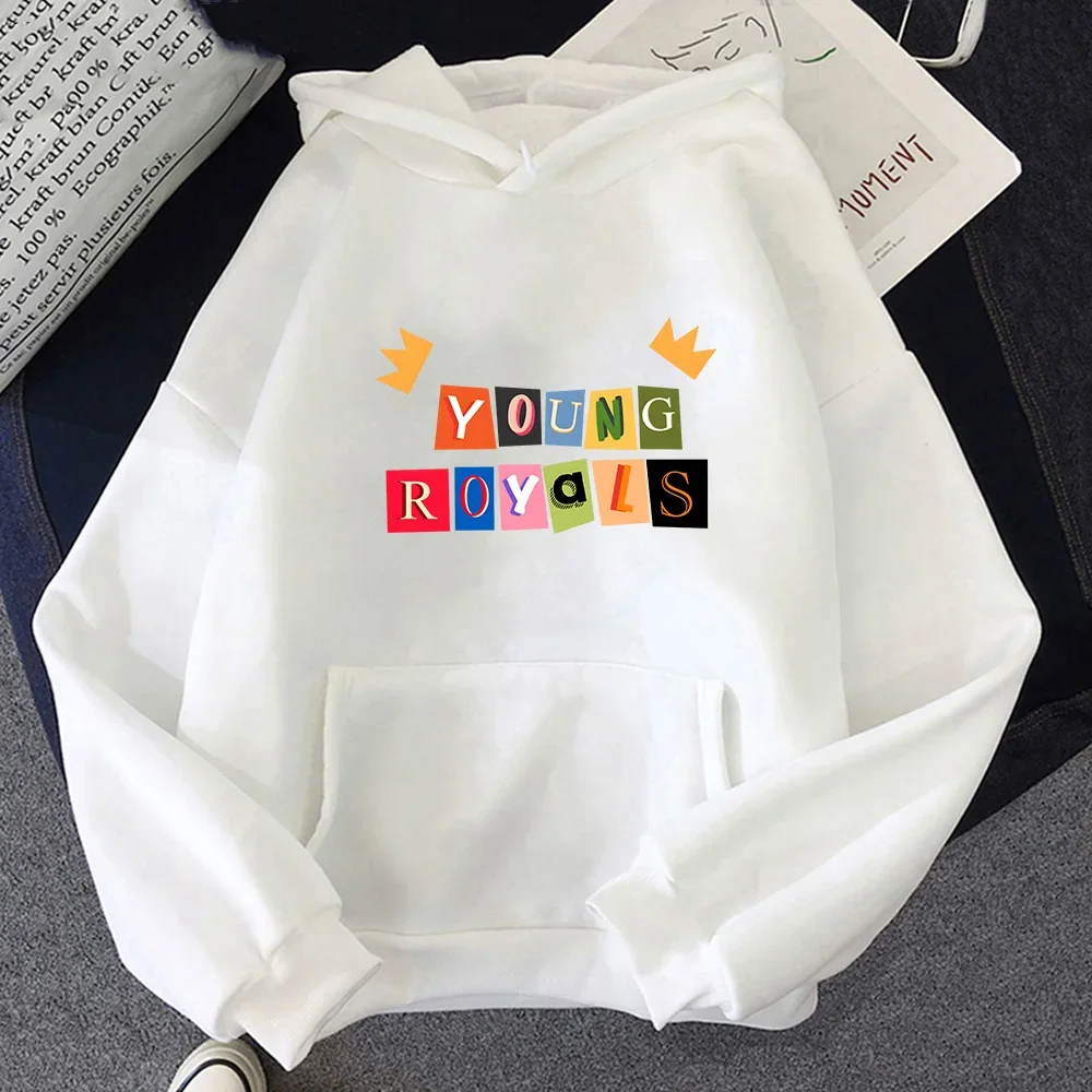 Young Royalss Multicolor Letter Printed Graphic Hoodies Men Fleece Oversize Sweatshirts Fashion Hip Hop Punk Essentials Pullover