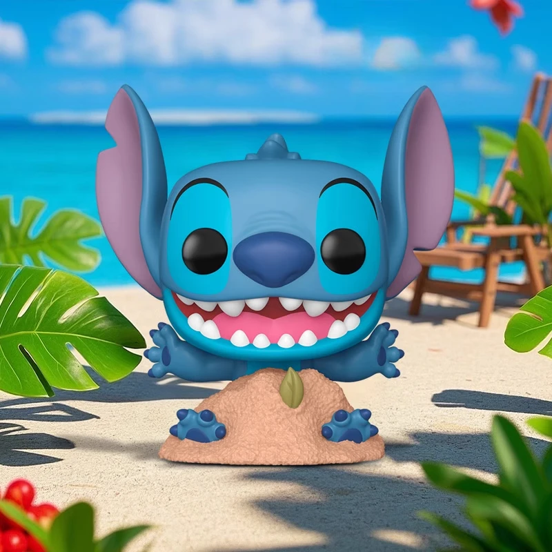 Genuine Edition FUNKO POP Disney Lilo & Stitch: Stitch (Beach Version) Anime Decoration Ornament Model Toys Collectible Model - Image 3