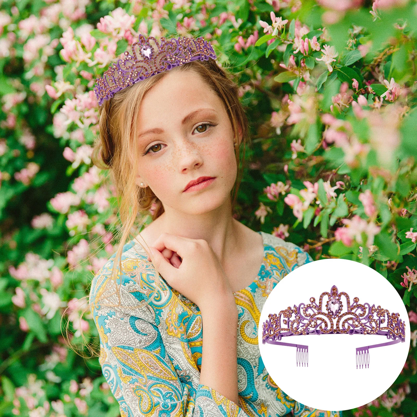 

Rhinestone Crown Durable Zinc Alloy Bridal Tiara Wedding Birthday Party Hair Accessories Tiaras for Women Bridal Tiara