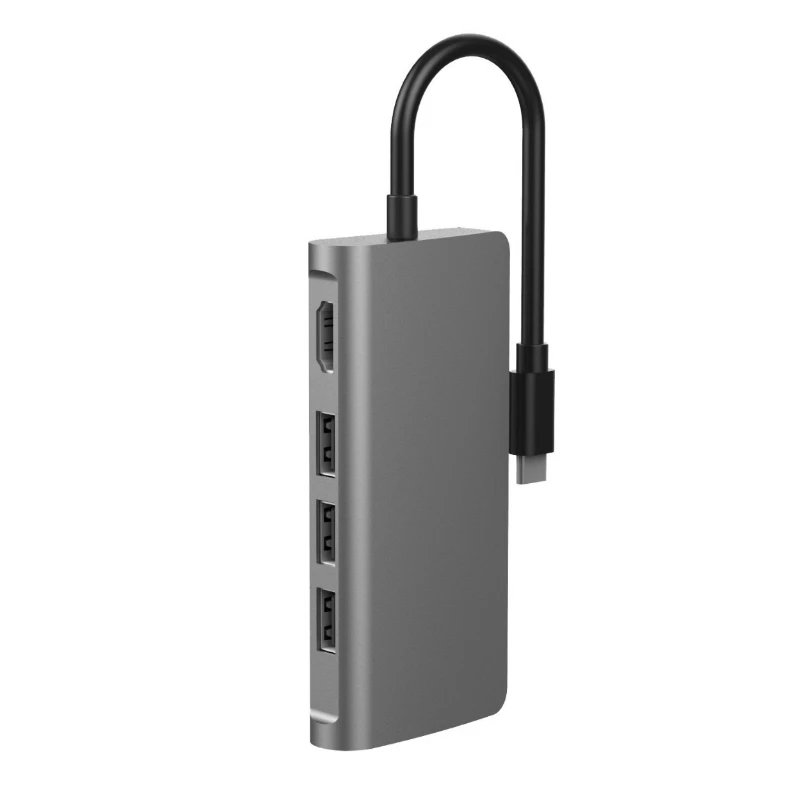 8 in 1 docking station type-c to PD fast charging HUB gigabit network port high definition HDMI hub