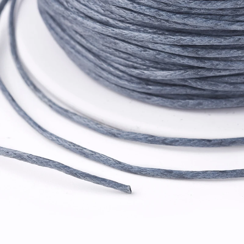 100Yard 1mm Waxed Cotton Cord Thread String Strap for Jewelry Making DIY Bracelet Necklace Jewelry Findings Accessories