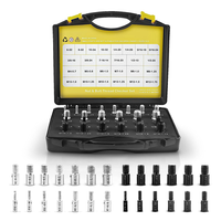 ABMH-26Pcs Nut And Bolt Thread Checker- Thread Gauge Suitable For Detecting Fixed Bolts Or Threaded Holes In Enclosed Areas