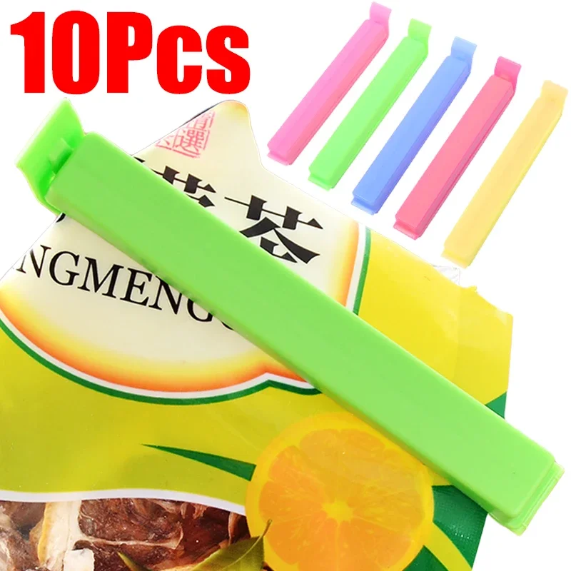 10/2Pcs Clipes Saco De Selagem De Alimentos Cozinha Portátil Snack Sealer Braçadeira De Armazenamento De Cozinha Em Casa Ferramenta De Armazenamento