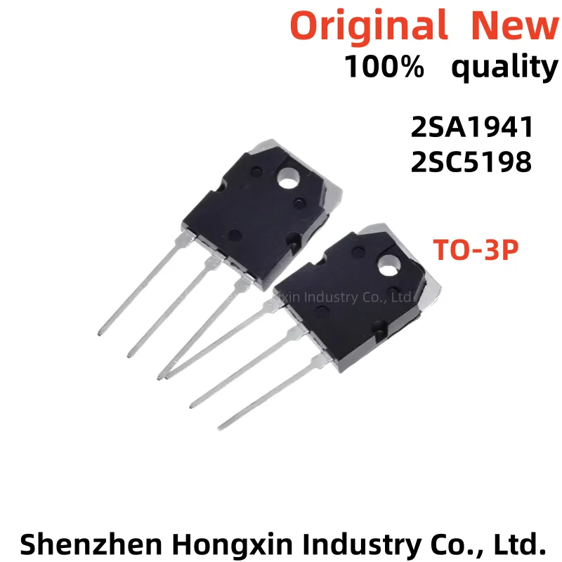 

100% disassembly 1pair 2SA1941 2SC5198（1pcs A1941 + 1pcs C5198 ）TO-3P Audio Amplifier Pairing Tube