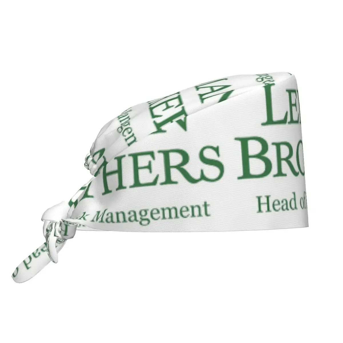 Lehman Brothers Risk Management 2008 Fin Scrub Hat Doctor Working Surgical Cap Men Women Adjustable Nursing Caps for Dentist