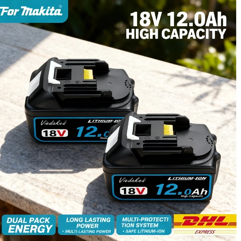 BL1860 لماكيتا 18 فولت 8Ah البطارية الأصلية BL1830 BL1860 BL1850B أداة البطارية متوافقة مع ماكيتا 18 فولت طاحونة لاسلكية ☺ ☺ #1