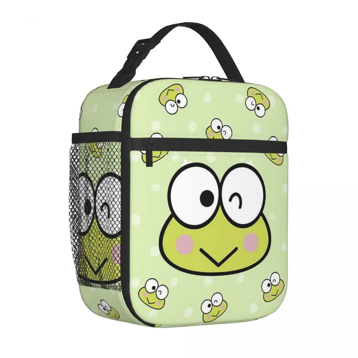 Scatole da pranzo portatili personalizzate Kawaii Keroppi per le donne borsa termica per il pranzo isolata per alimenti a tenuta stagna studente per