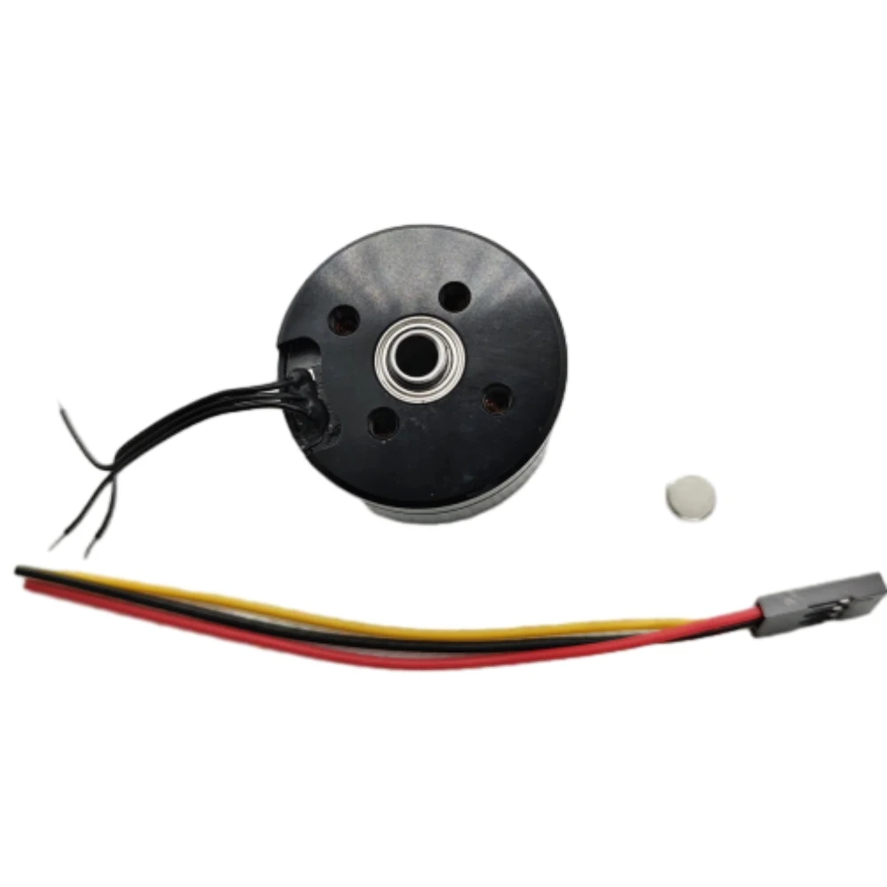 7.4-16V 2606 Hollow Shaft Brushless DC Motor+AS5600 Magnetic Encoder BLDC PTZ Motor Outer Rotor BLDC Motor Support FOC Control