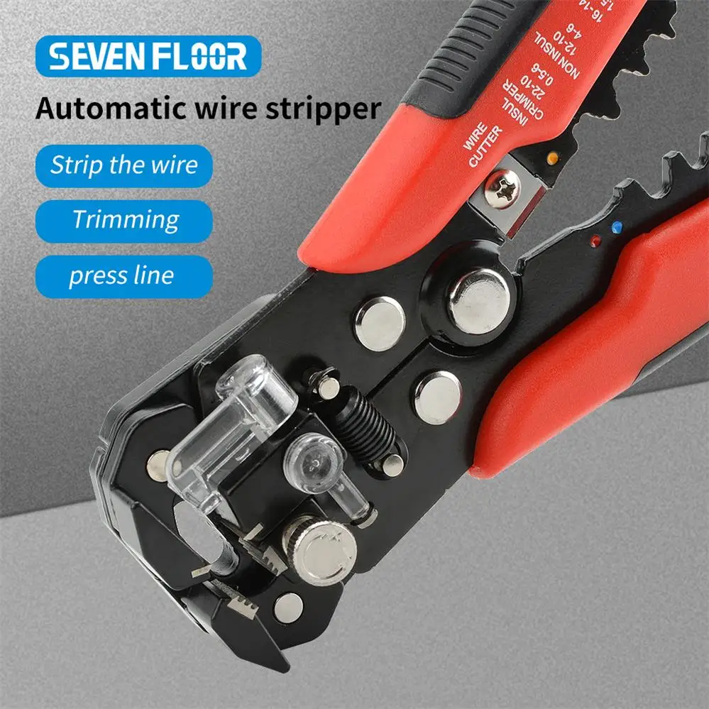 Professional Electrician Wire Tool Cable Wire Stripper Cutter Crimper Automatic Crimping Stripping Plier