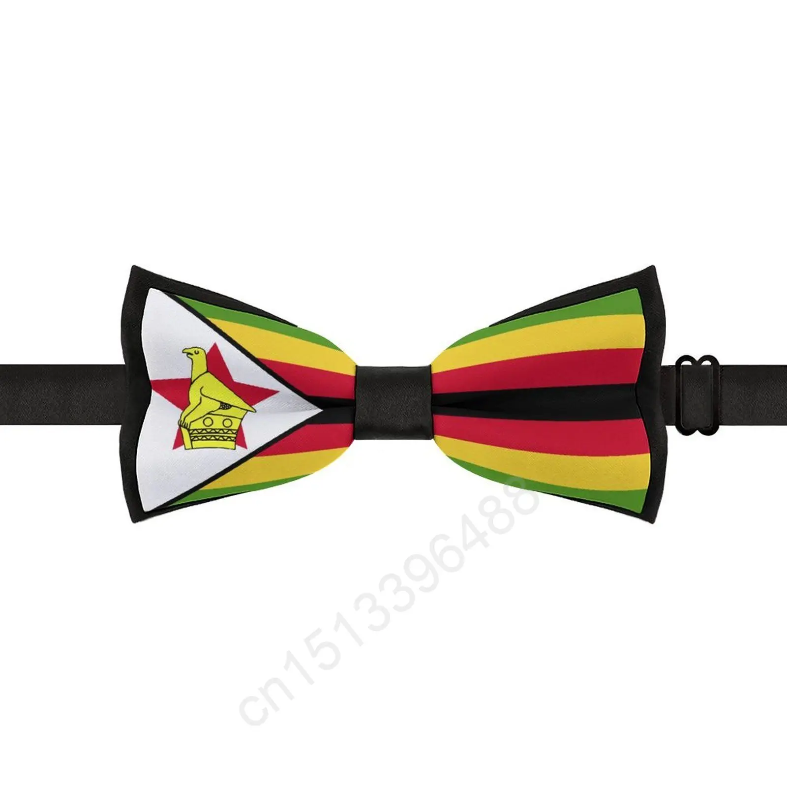 New Polyester Zimbabwe Flag Bowtie for Men Fashion Casual Men's Bow Ties Cravat Neckwear For Wedding Party Suits Tie