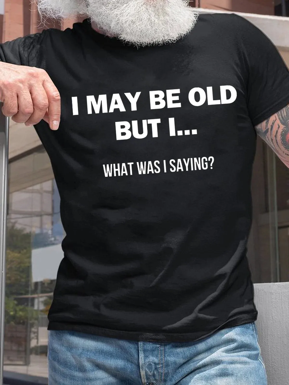 Cotton I'm Not A Complete Idiot Some Parts Are Missing Loose Casual Crew Neck Text Letters T-Shirt