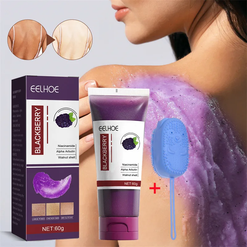 

60g Fruit Body Scrub Body Wash Body Cleansing Dead Skin Nicotinamide blackberry Scrub Skin Moisturizing Body Care For women