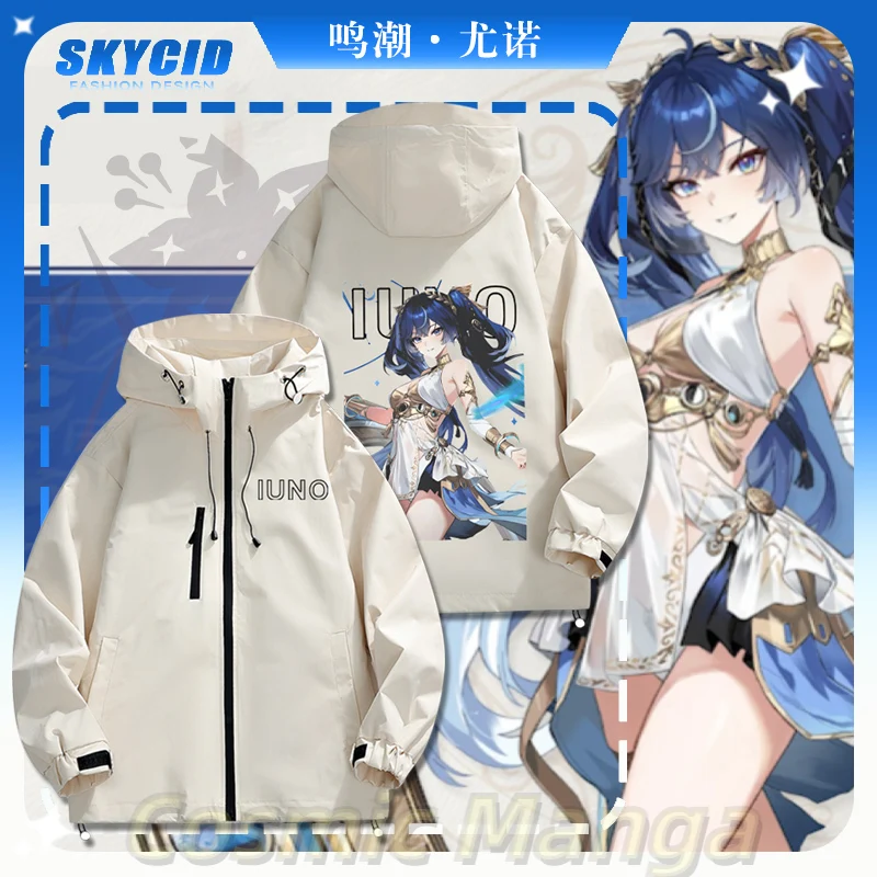 

Игра Косплей Аниме Wuthering Waves IUNO Костюм Пальто Куртка Осенняя Мода Молния Повседневная Унисекс Подарок на Хэллоуин Рождественские Топы Пальто