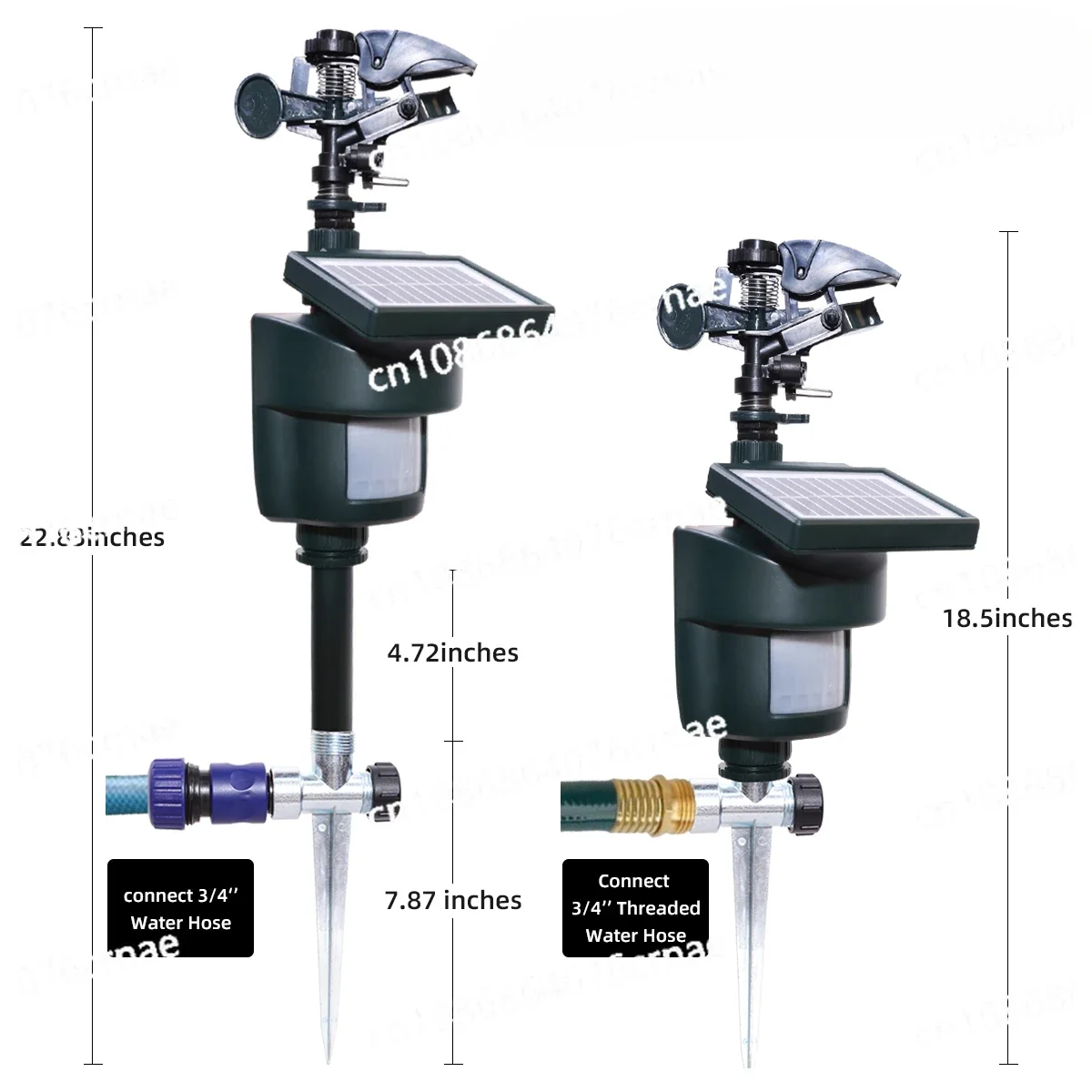 Lawn Sprinklers for Yard Jet Spray  Large Area Coverage with Metal Stake  0-360 Degree Adjustable Rotation