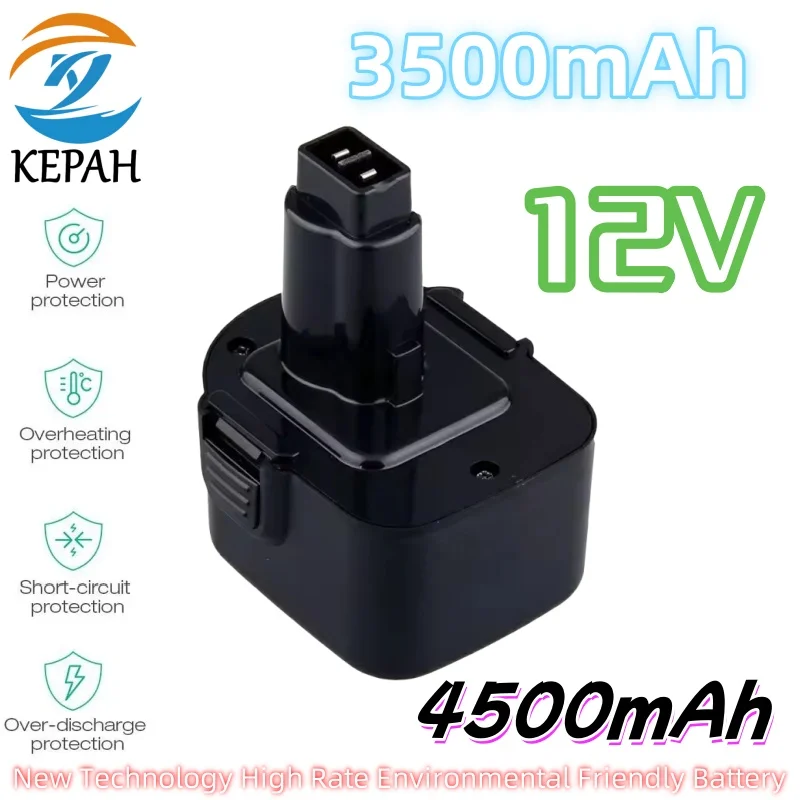 👍 Batterie pour outils haute capacité 12V 2000-3000mAh DE9074 DC9071 DE9075 DW9071 DW9074 DC727 DW9072 DC756 DC980 DC981 DW051 ✅