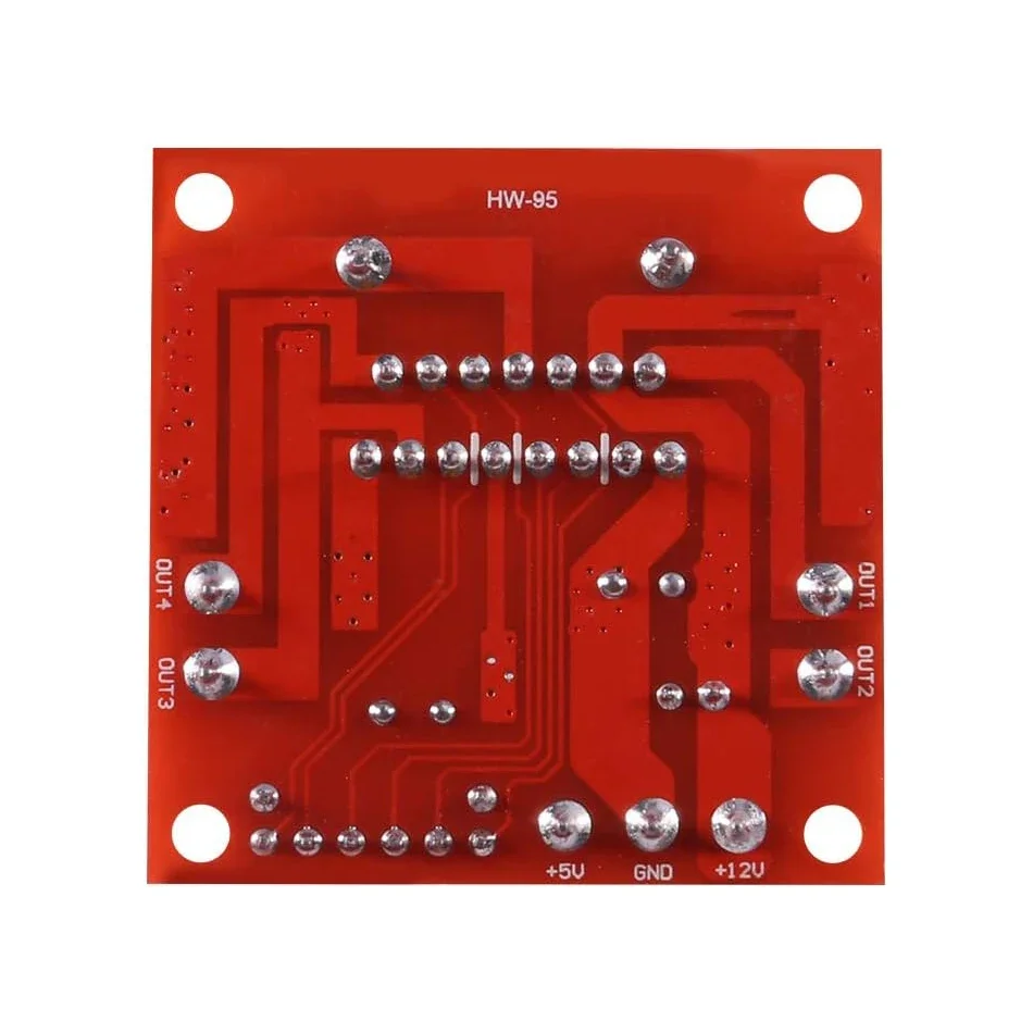 Placa controladora de driver de motor de passo L298N Módulo de ponte H duplo para energia de carro inteligente MEGA R3 Mega2560
