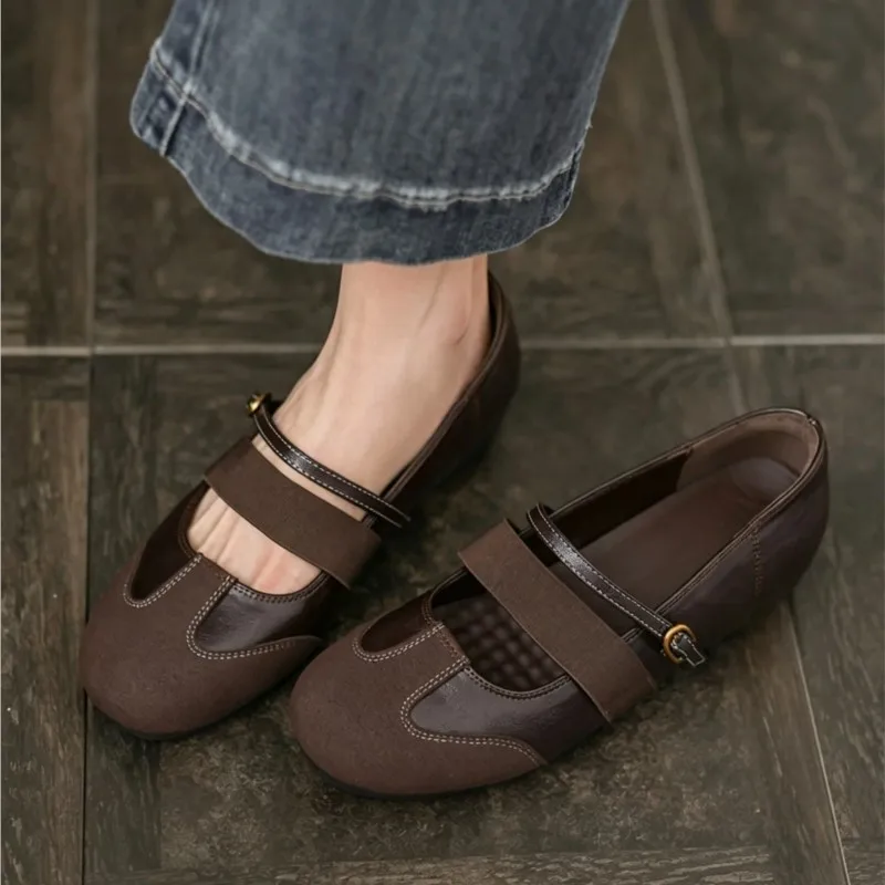 Spring 2026 New Style Fashion Casual Lightweight Comfortable High-Heeled Low-Cut Single Shoes