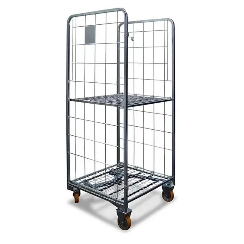 

Wheeled Foldable Storage Roller Container Removable Laundry Cart