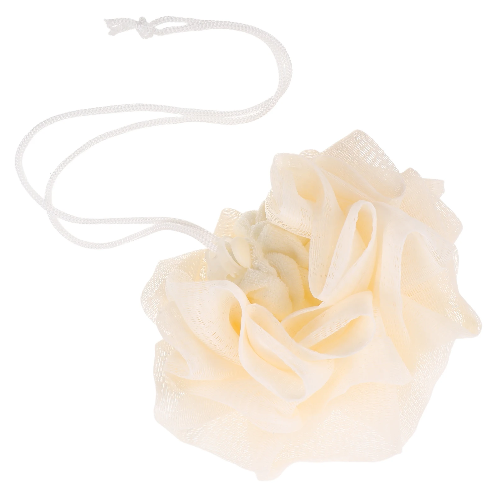 

2 in 1 Exfoliating Bath Sponge Towel with Holder Dual Texture Scrubber for Body Shower Skincare Gentle Cleansing for All Ages