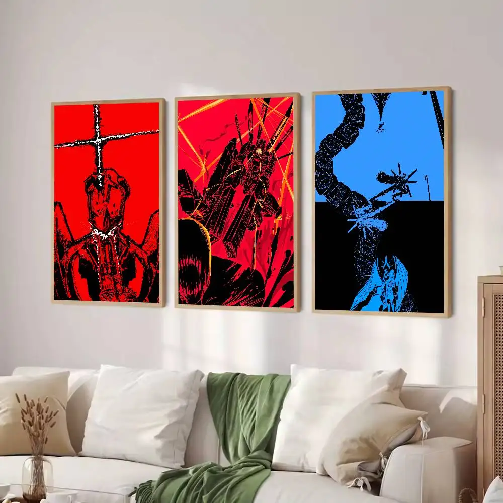Popular Cool U-ULTRAKILL Game Poster Retro Glitch Style Character Cool Red Tone Video Game Picture Gaming Bedroom Home Wall