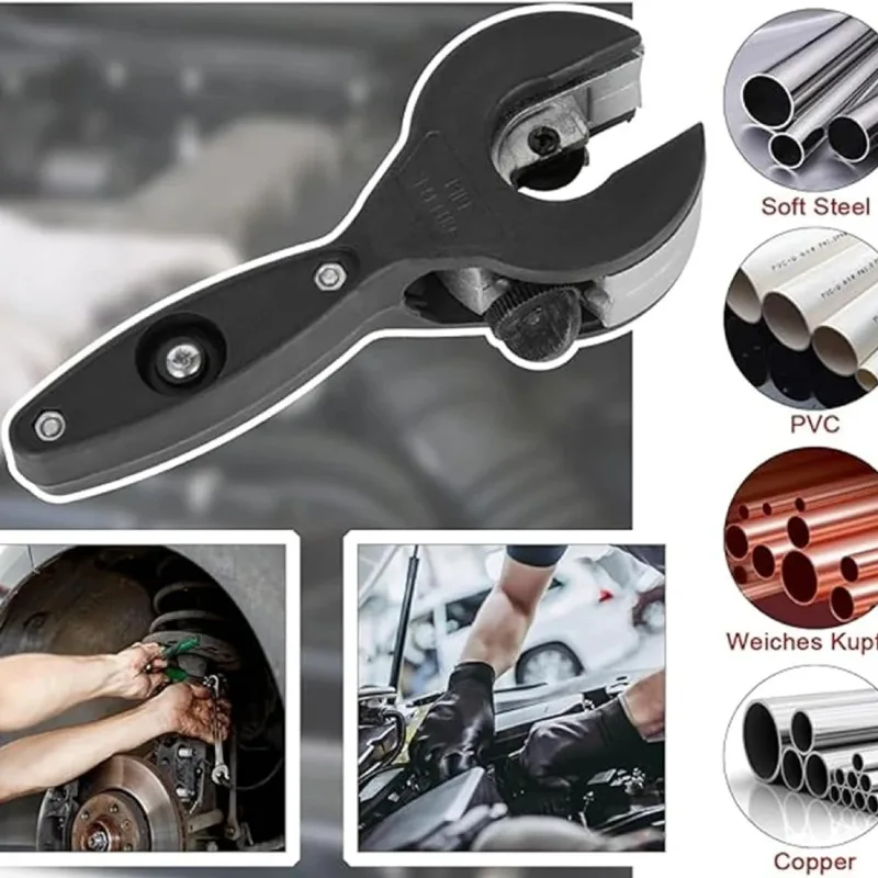 

Труборез с храповым механизмом 8-29 мм, универсальный труборез из нержавеющей стали, меди, алюминия, ножницы с храповым механизмом, ручные инструменты для резки шлангов