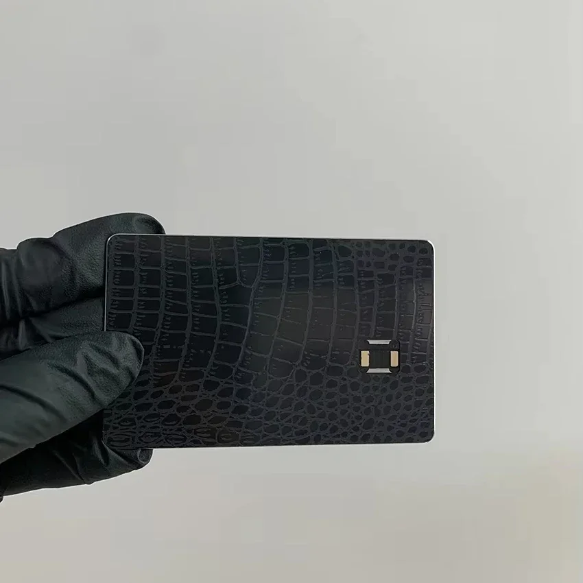 

Dual Interface NFC Metal Card ISO Model with Emv Chip Slot Contactless Tap to Pay 13.56MHz RFID Communication Factory Direct