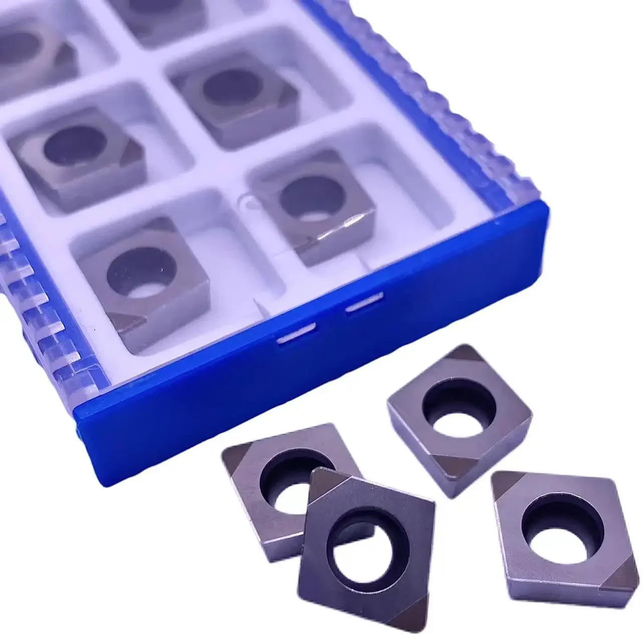 High Hardness CBN Insert Two Angle 1pcs CNMG120408-4N CBN Carbide Blade CBN Tips External Cutting CNC Tool CPMT for Turning Tool