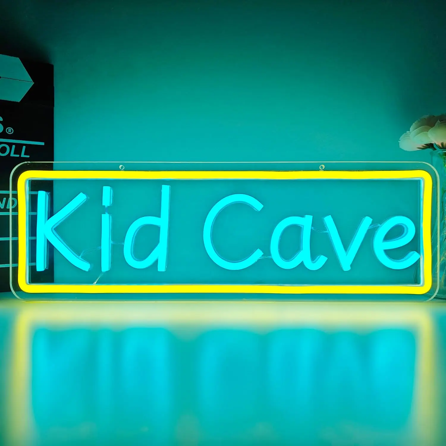 

Kid Cave Neon Sign for Wall Decor Dimmable LED Neon Lights Sign for Boys Room Bedroom Gamer Room Playroom Nursery Wall Decor